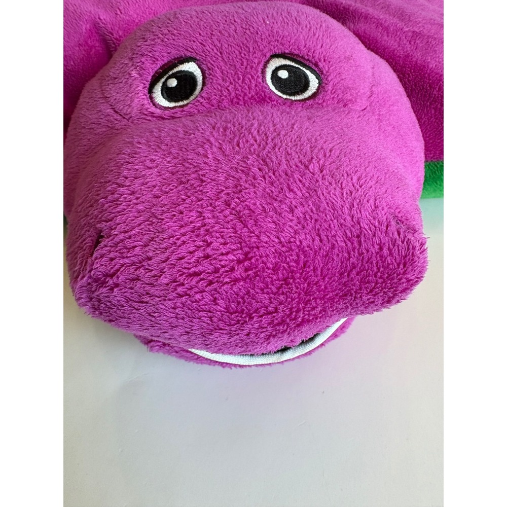 Pillow Pets Barney the Dinosaur Plush Purple T-Rex Stuffed Animal 2011 Lyons Y2K - Picture 4 of 14